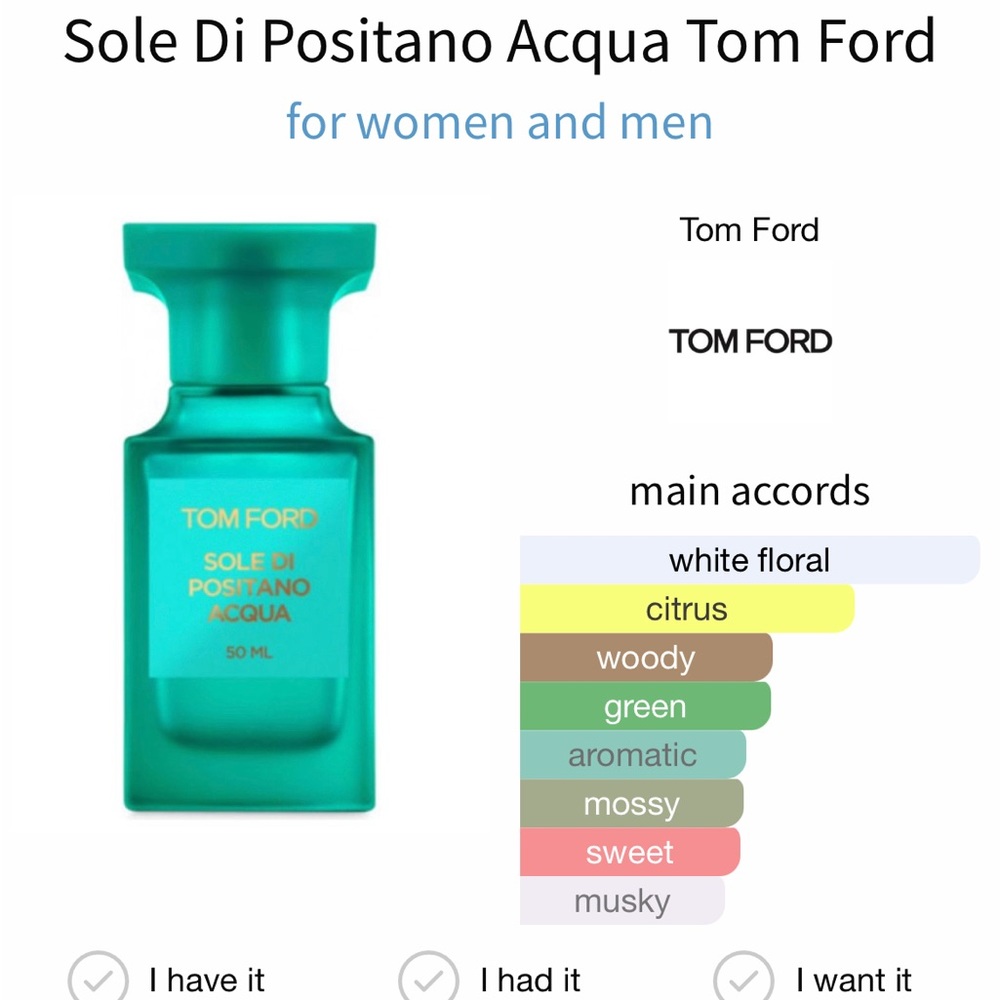 Sole Di Positano Acqua Tom Ford 5ml
